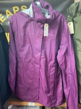 Marmot Size XL Hooded Rain Jacket Purple